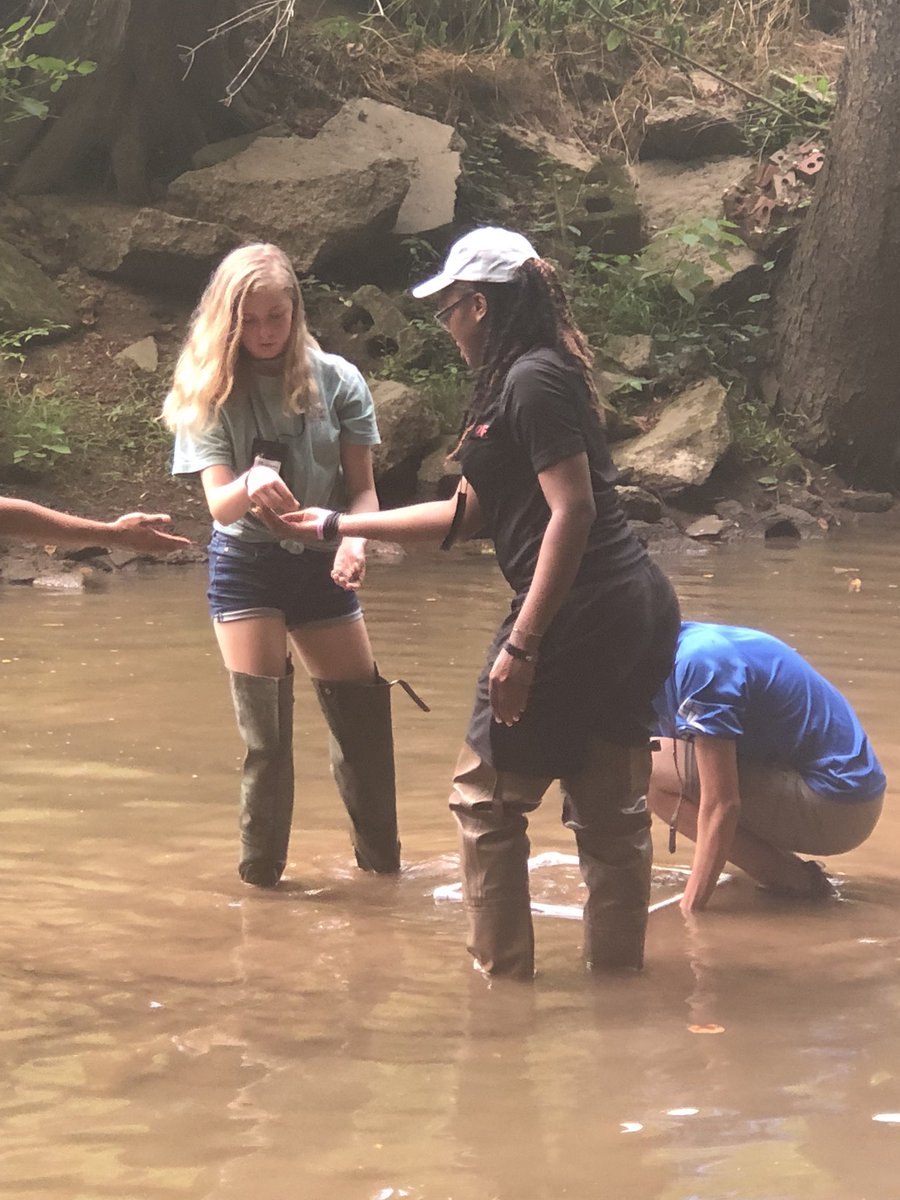 NatEnviroSummit's tweet photo. They also got a chance to catch fish and clams. Tomorrow they will be cooking with kudzu, using their imagination to create (hopefully) delicious dishes. Stay tuned for more! #redesigningourfuture #nes2018 https://t.co/2yreCgNBAU