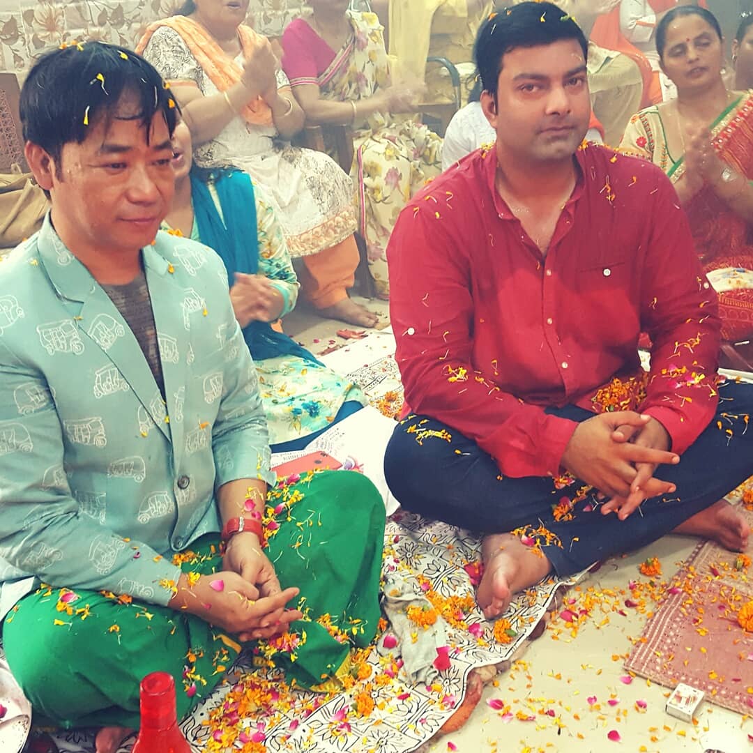 .<a href="/rai_basant/">Basant Rai</a> and <a href="/DrSinghAnuj/">Anuj Singh</a> at the launching of our online shopping portal digiloom.in.

#DigiLoom is a label working exclusively on hand woven, handloom Sarees and Stoles.

#IWearHandloom
#Sarees
#myfirsttweet