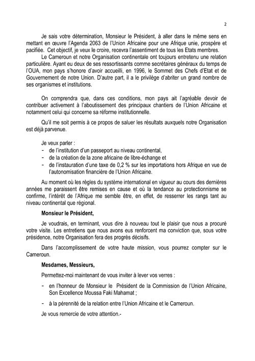 President Paul BIYA tweet media