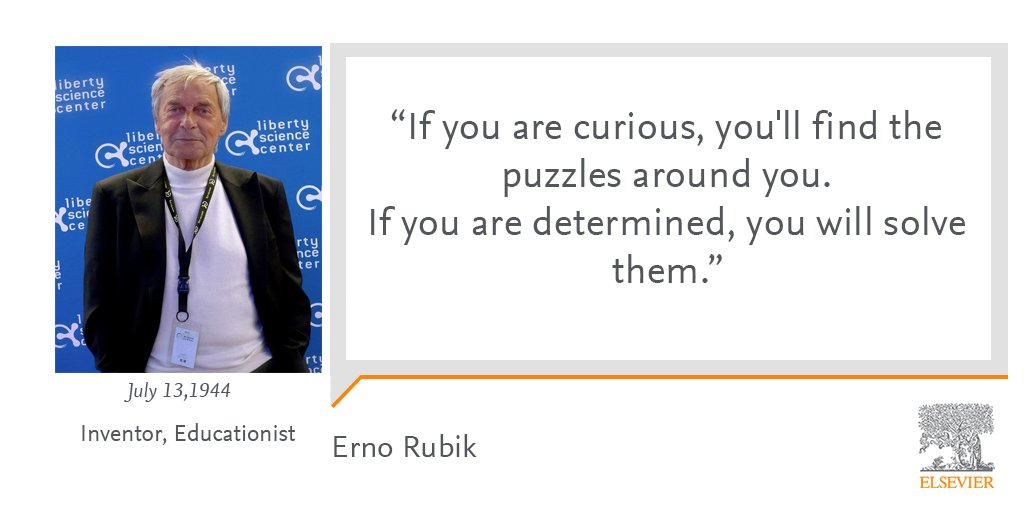 Happy Birthday to Erno Rubik who is known for inventing the 