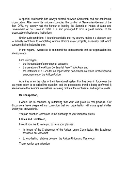 President Paul BIYA tweet media