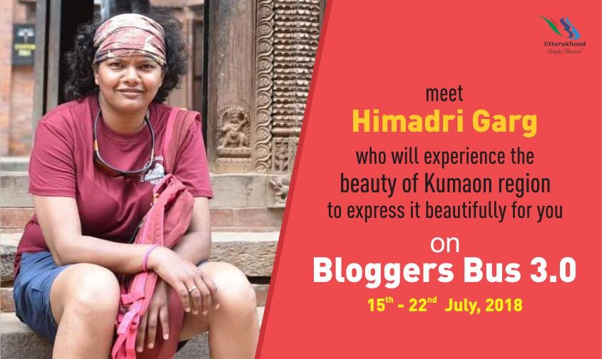 UTDBofficial's tweet photo. Meet our Blogger Himadri Garg, who never shys off an opportunity for adventure and is an avid traveler. With a knack for writing, her blogs will surely entice you. We welcome you on board.
#GhoomoPhiro #Kumaon #BloggerBus #UTDB #Uttarakhand #UttarakhandTourism https://t.co/sl5D1PhbIA