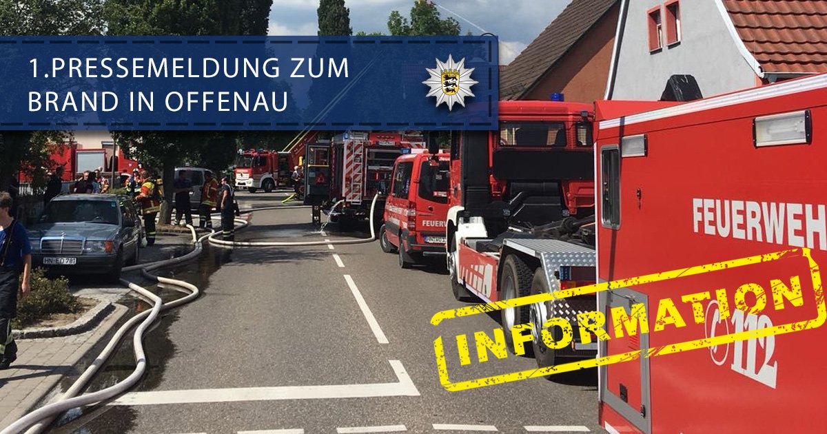 PolizeiHN's tweet photo. Unsere #Pressemeldung zum Brand in #Offenau findet ihr unter https://t.co/lcl5XiRQSy. Derzeit dauern die Einsatzmaßnahmen immer noch an. (*fb) https://t.co/OqdPgvOKj2