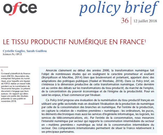 La numérisation du Tissu productif français. | Une approche sectorielle
Vient de sortir sur le site de <a href="/ofceparis/">OFCE</a> 
ofce.sciences-po.fr/pdf/pbrief/201…