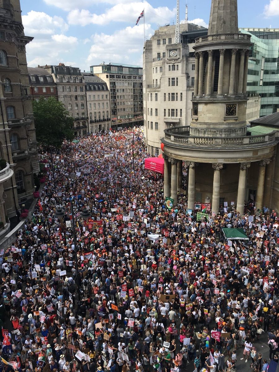 В Лондоне на митинг против Трампа вышли 250 тысяч человек