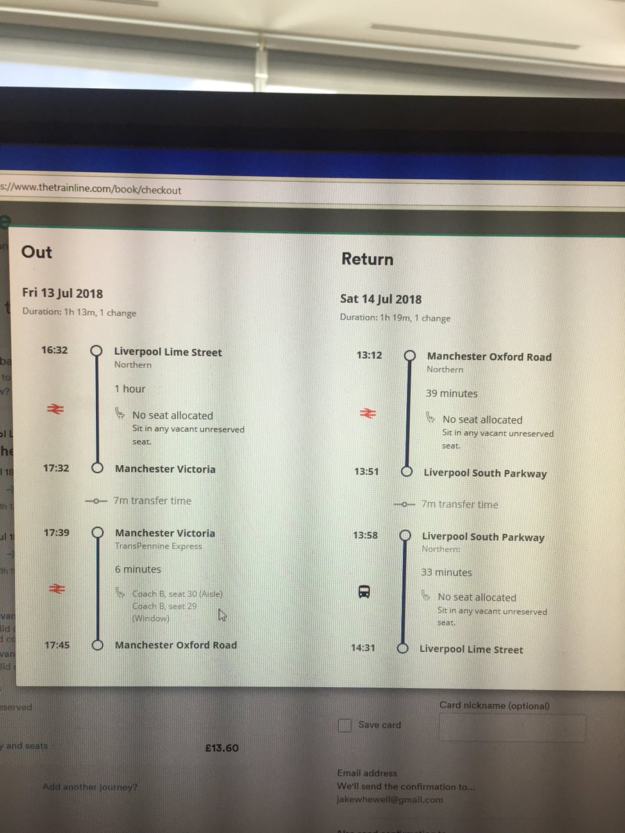 JakeWhewell's tweet photo. @thetrainline thanks for not updating your website/app and allowing me to book this train (that doesn’t exist) and now making me wait and also late for my plans this evening 😏 #Why #TrainLine #NorthernLine #Shite https://t.co/NrVNmq9Czn