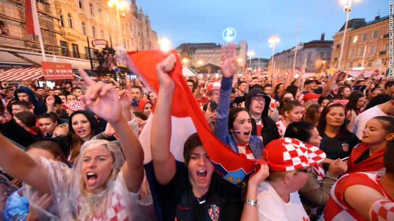 cnnsport's tweet photo. Croatia, a country of just four million people, has defied the odds to reach the #WorldCupFinal

It's been "crazy, crazy, crazy," according to fans.

But what are the secret to their nation's success? https://t.co/R3njVGHzzm #CRO https://t.co/UXGsNADK2S