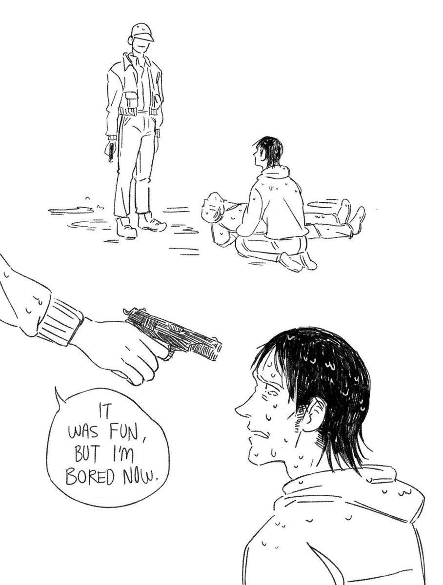 Westworld AU where Tanaka's a cool robot and Satou is just a bored and very mean rich guy kinda like the man in black ^^ 