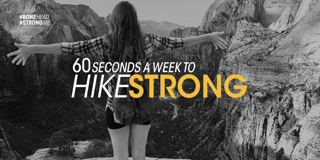 OsteoStrong's tweet image. CONQUER new heights. It only takes 60 seconds a week to get to a #StrongMe. #HikeStrong #OsteoStrong
