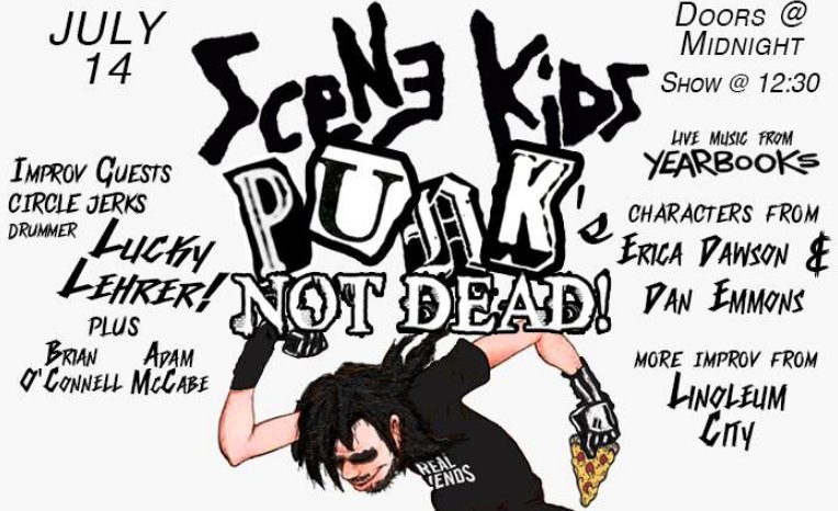 PackTheater's tweet image. Scene Kids: Punk's Not Dead
Check out our lineup of killer guests that prove punk rock lives on!
#punkcomedy #livemusic
Sat at 11:59pm
facebook.com/events/1042726…