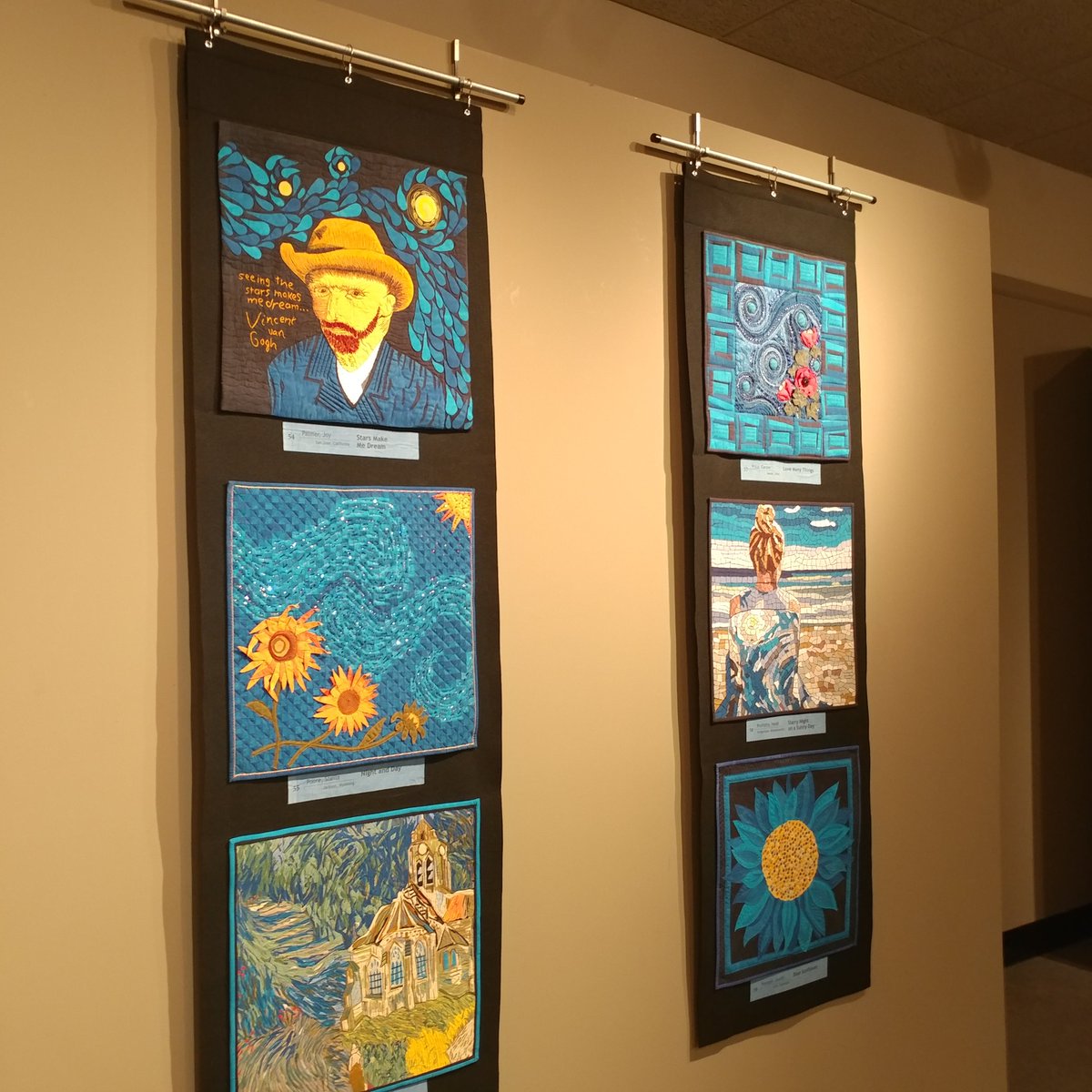 NEW EXHIBIT

The Van Gogh Cherrywood Challenge featuring over 70 quilts inspired by the work of Van Gogh will be in the gallery through August 8th.

This is a Pop-Up exhibit that will only be at the museum for 28 days.