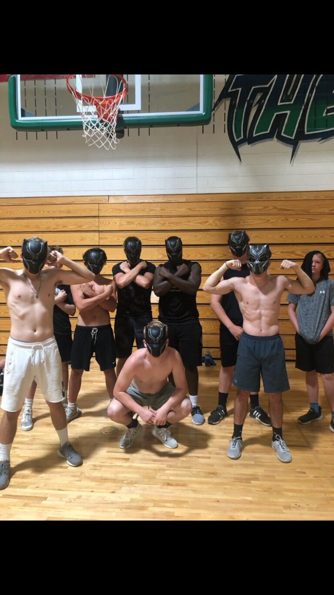 WakandaTeam's tweet photo. Great flex Friday with some hot dog eating🌭 @CoachCarnes @CoachNise https://t.co/mxy2FJ4hK8