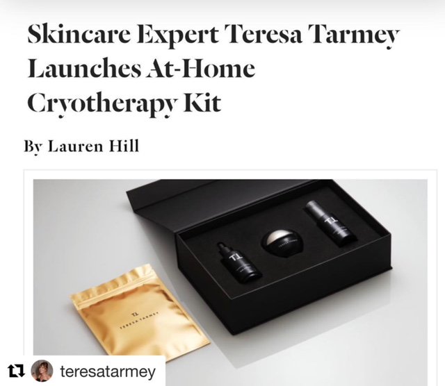 Our fantastic Cryoglobes featured in @teresatarmey  home cryotherapy kit! JOIN THE COLD REVOLUTION #beautybythecold #cryosthetics #cryoskincare #beautyclinic #beautysalon
