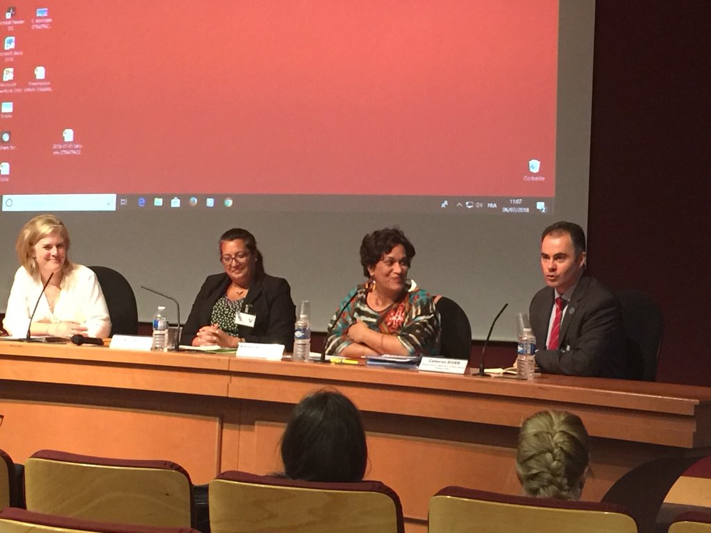 Cameron_Diver's tweet photo. Delighted to be w/ @MainaSage at the #Strafpacc round table and to provide an @spc_cps view of why we need urgent #climate and #OceanAction Great to hear country visions from #FrenchPolynesia + #NewCaledonia. Country voices critical to inform regional and international action https://t.co/Qn8cs6LUYm