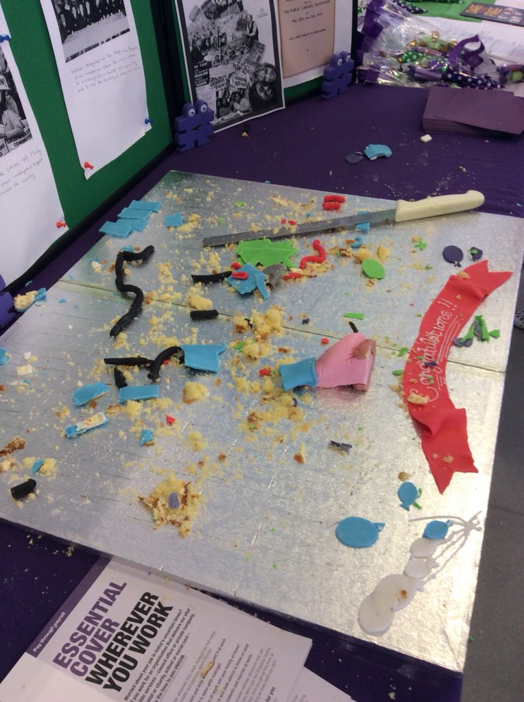 LearnUnison's tweet image. Cake has all gone!