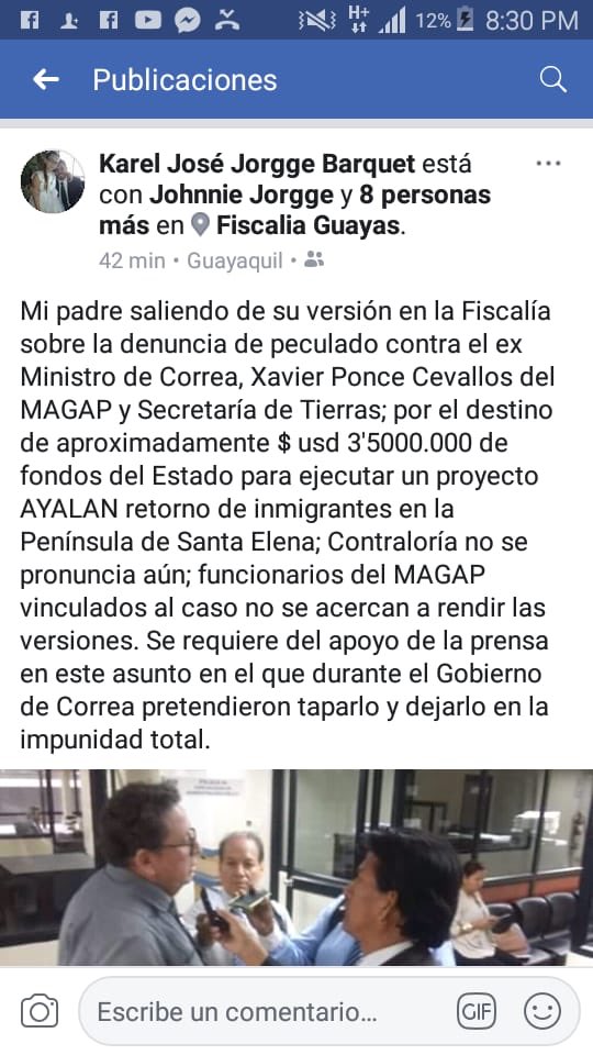 Ganaren's tweet photo. #urgente reina la #Impunidad en el Ecuador @FiscaliaEcuador No ejecuta a cómplices del peculado del @magap_ec Javier ponce #plantierras #proyectoAyalan @EcuadorCGE no se pronuncia a pesar de las denuncias con pruebas contundentes @Presidencia_Ec @Lenin @CPCCS exijan justicia https://t.co/RidgnO5bXX
