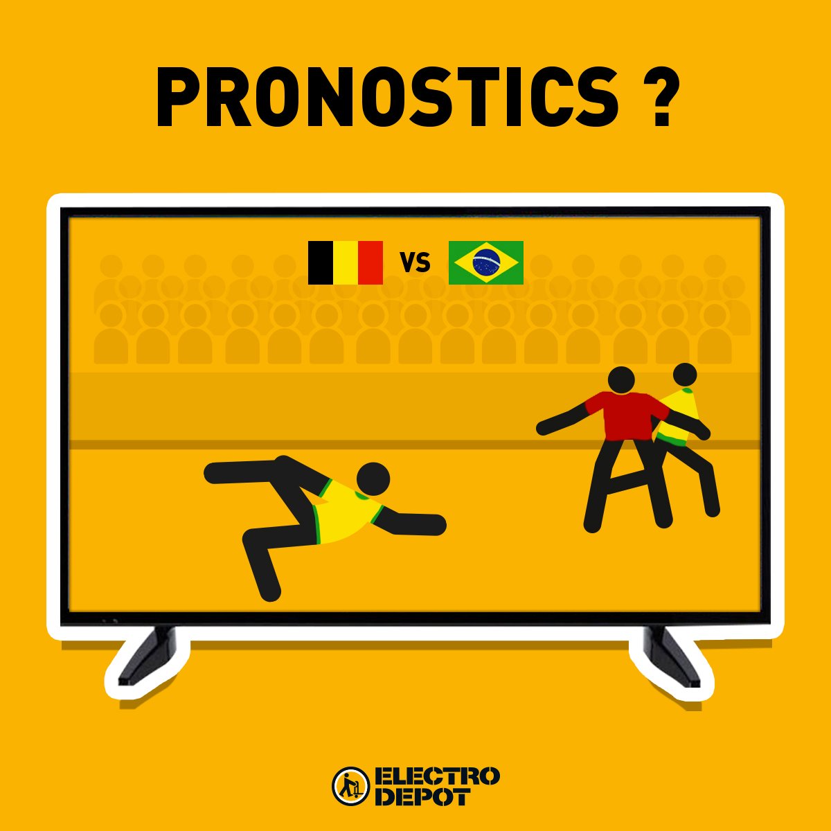 ⚽ Vandaag gokken we niet op score, maar op het aantal schwalbes van de tegenpartij. 
Hoeveel fopduiken zullen we vanavond zien ? 🤔#BELBRA