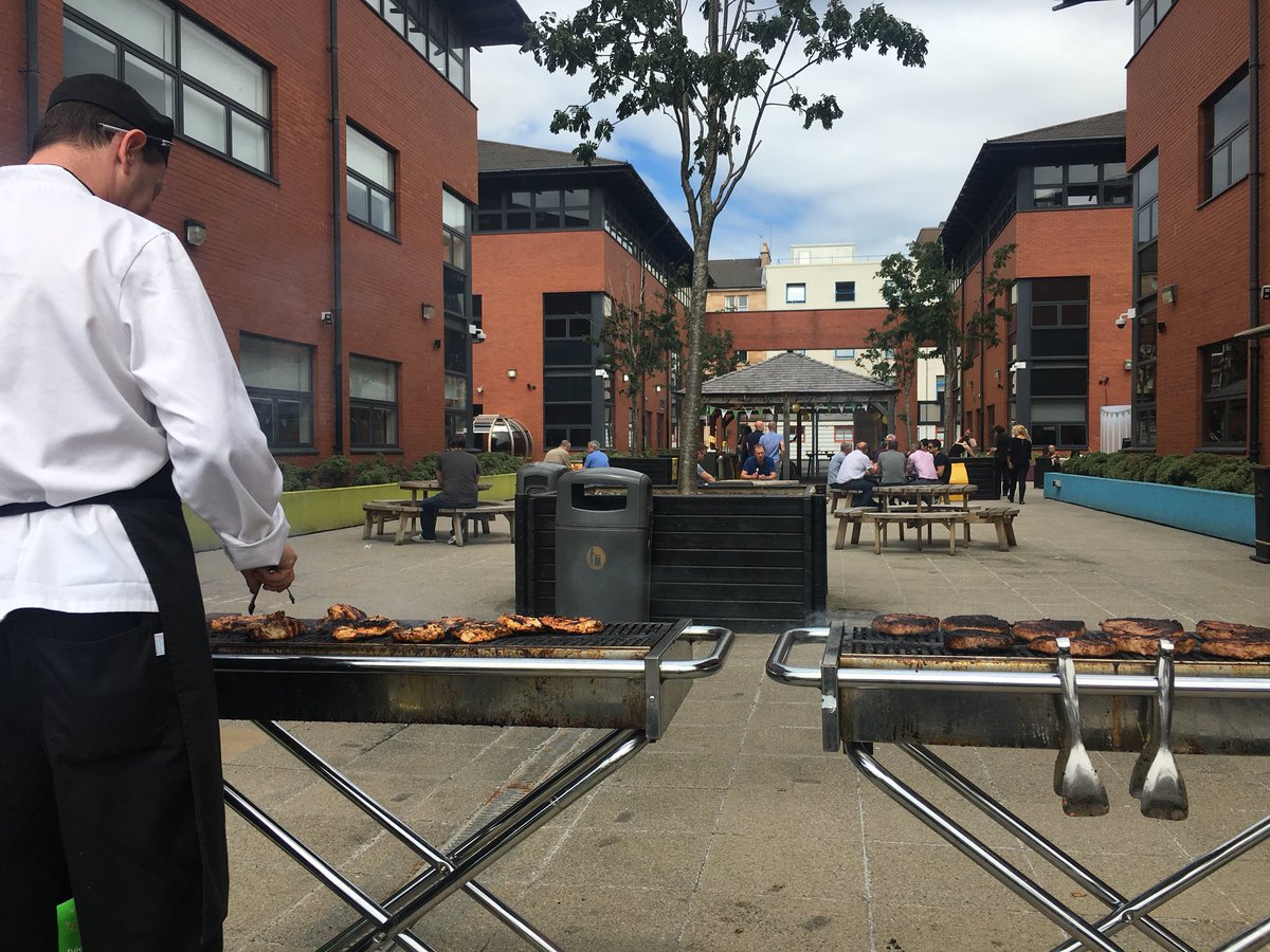 Superb day for a bbq in Glasgow in Berkley square