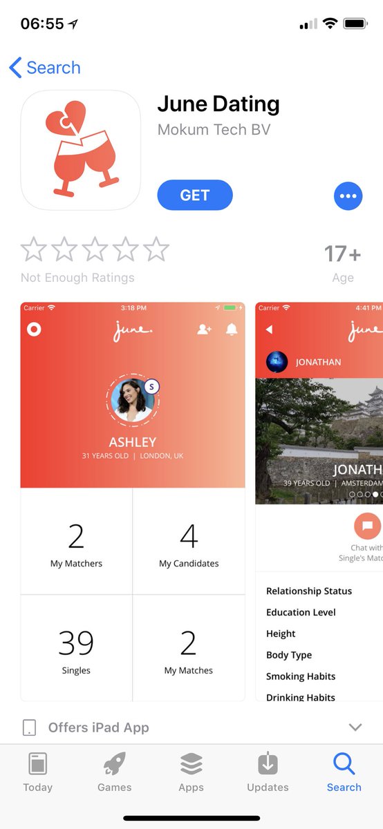 JuneDating's tweet photo. BETA TIME - After a long alpha test phase the beta version of #JuneDating is live in both the Play Store & App Store. Please download it and help us zap bugs 🙏🏼 Download: https://t.co/F4IftNnDQv https://t.co/aENXEbEXJN