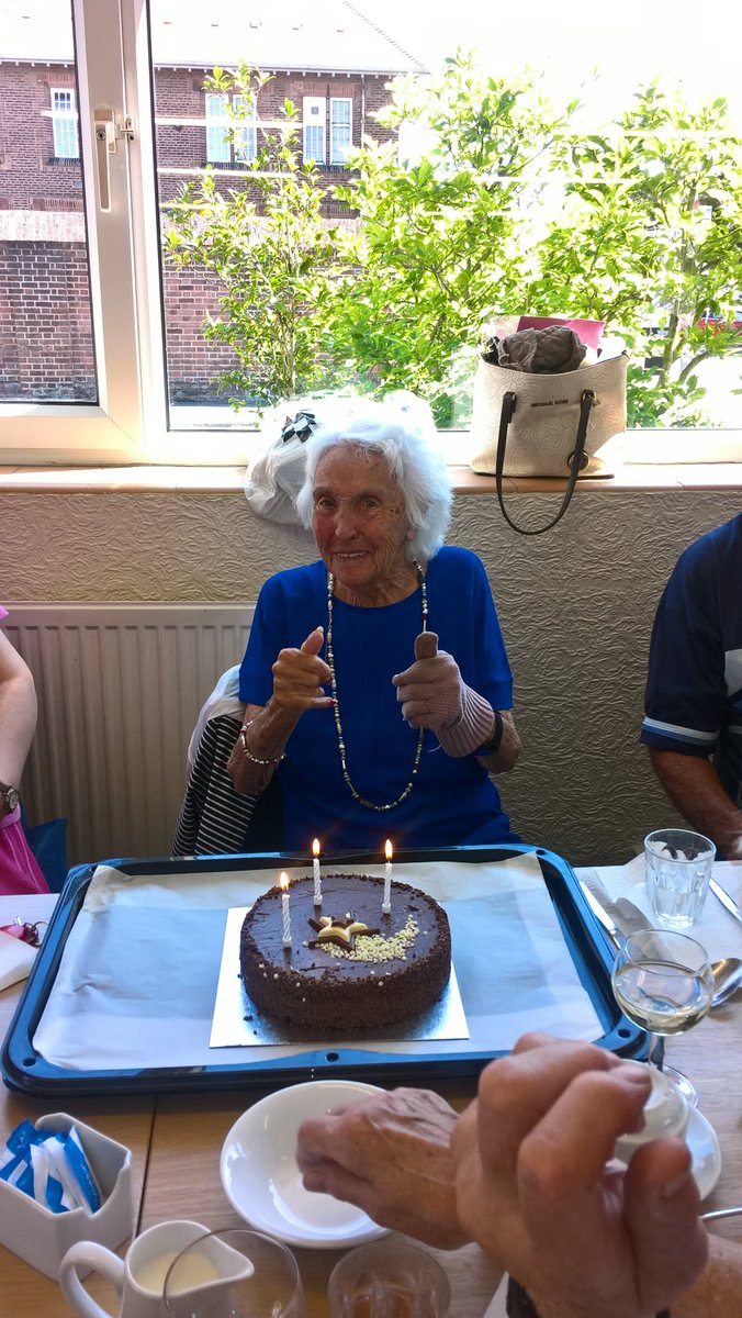 AlexCoop9's tweet photo. Co-op funeralcare Formby Southport donated cakes for Pauline's 95th Birthday. Having her lunch at Formby Luncheon club. https://t.co/Q986AnaXSK