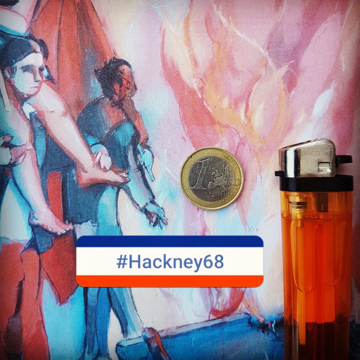 hackneytours's tweet photo. What's the KLF got to do with the French Revolution and Paris '68 and what's the Hackney connection? Come to #JustDontCallItBastilleDay 14th July and watch as we burn €0.000001 for #Hackney68. https://t.co/NJ66xsXGWx
