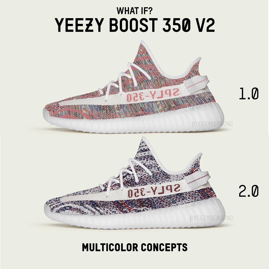 yeezy 350 v2 multicolor