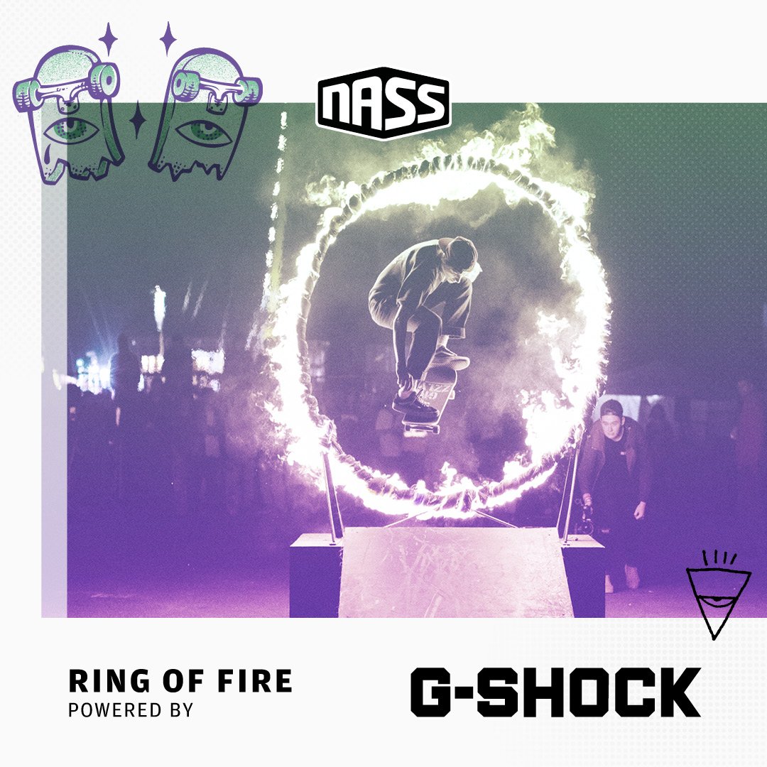 #ToughestofAllTime challenge at @nassfestival happens today and Saturday from 23:00 - 00:00 
The Ring of Fire is back, G-SHOCK style 💪 #NASSHYPE #GSHOCKUK