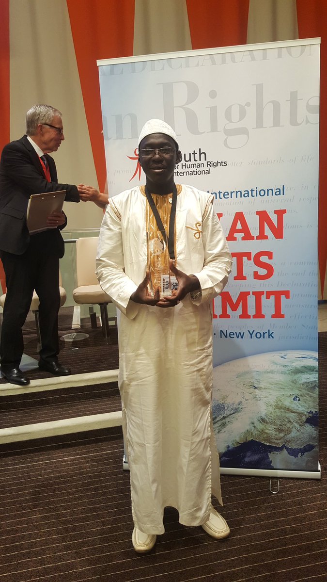 Congratulations to our director for his human rights hero award received yesterday at the UN