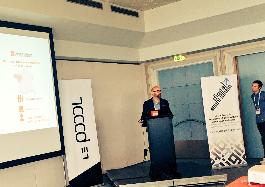 Aujourd’hui ce sont les #sponsors #SOTB qui pitchent en premier 😀👍🏼 Un grand merci <a href="/AsteryosGroup/">Asteryos</a> <a href="/inextensofr/">In Extenso</a> <a href="/GroupeBPCE/">Groupe BPCE</a> @AVOXAtweet et #GroupeBeaumanoir 💪🏼😍 #startups #pitchs #SaintMalo