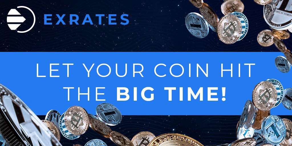 Being listed at Exrates is an opportunity to get ahead! If you represent a crypto coin, which is worth being shown to the world, please mail to listing@exrates.me or write to @listingexrates on Telegram. #exrates #listing #crypto #exchange