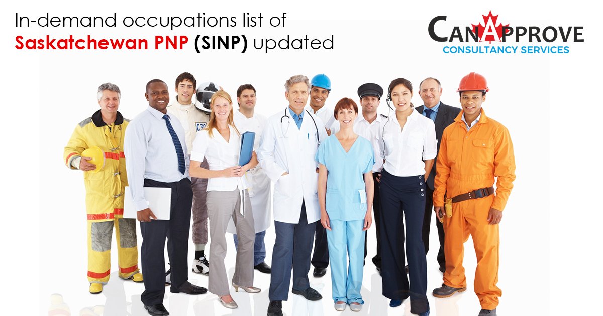 Can_Approve's tweet photo. The Provincial Nominee Program of #Saskatchewan, called Saskatchewan Immigrant Nominee Program (#SINP), has introduced certain changes to its in-demand occupation list!
Read More >> https://t.co/sHm13XLeQ8
#Saskatchewan_PNP #Express_Entry_System #CanApprove https://t.co/fQWl126BJR