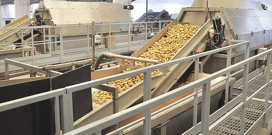 Unwanted bacteria in Potato production lines costs the industry a lot of money. Herbert developed a smart solution to reduce the risks for potato processing plants. This solution gets the potatoes 30% dryer in even a shorter setup! #potatoes #processing #productionline