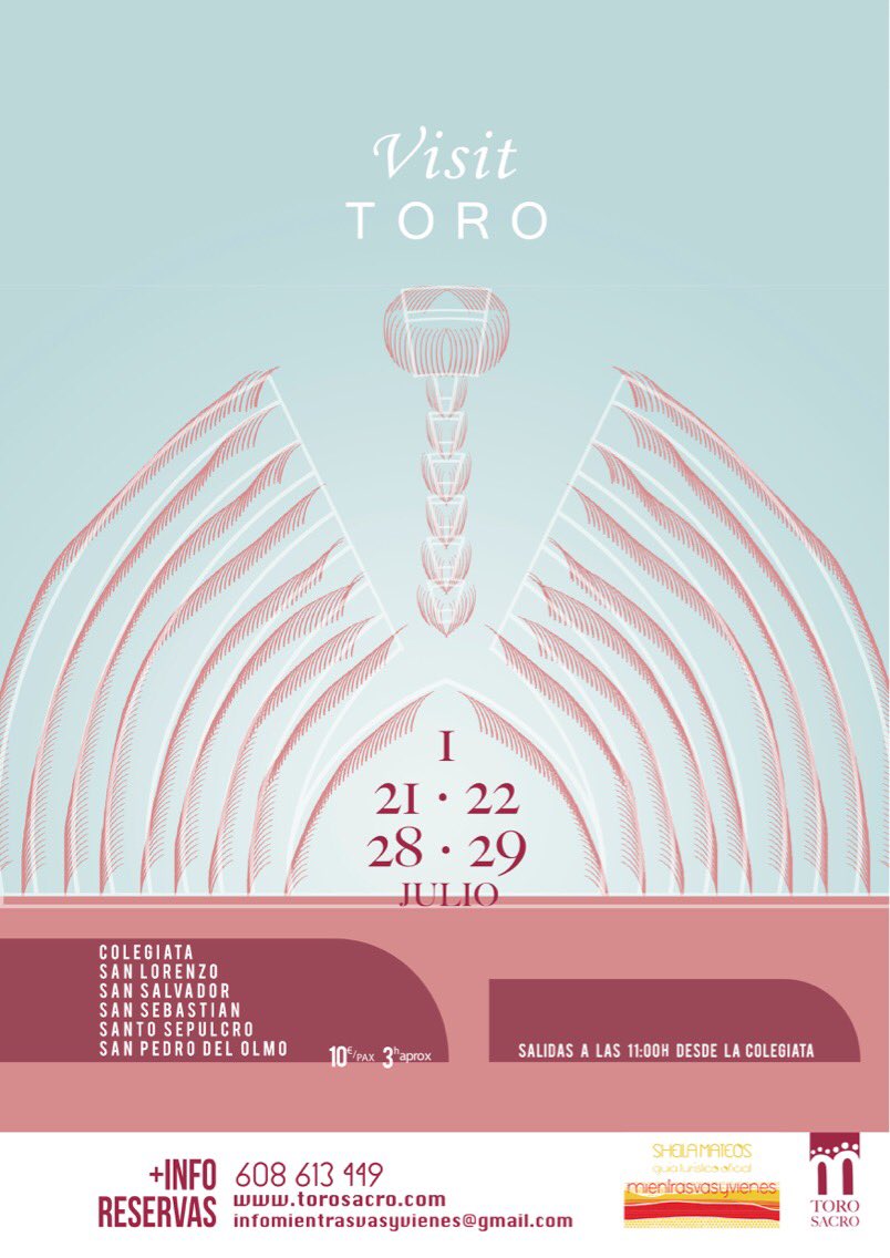 mientrasvas's tweet photo. Visitas guiadas a Toro para el mes de Julio

#visitToro #Toro2018 #ToroSacro #visitSpain #castillayleonesvida https://t.co/ytDiGbkudf