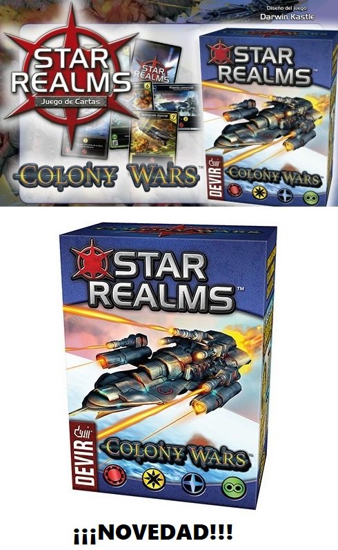 ComicsArcadia's tweet image. ¿Te gusta jugar a #starrealms ? pues ahora llega #colonywars que es autojugable o te sirve como expansión. ¡Vive unas batallas espaciales épicas! Mecánicas: Selección de cartas, gestión de la mano, construcción de mazos @DevirIberia #tabletopgames #juegosdemesa