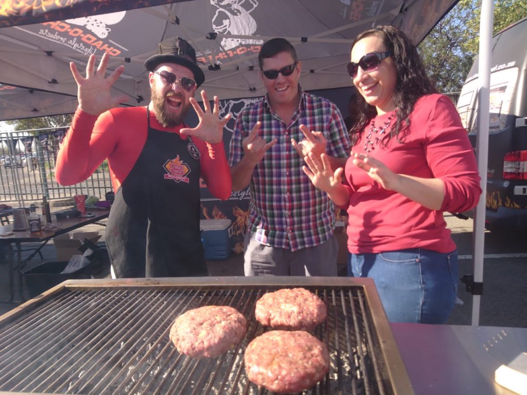 Chad_O_Chef's tweet image. @BraaiBoy our braai Ambassador with competition winners at the recent @fireandfeastSA festival, a day filled with fun 🔥