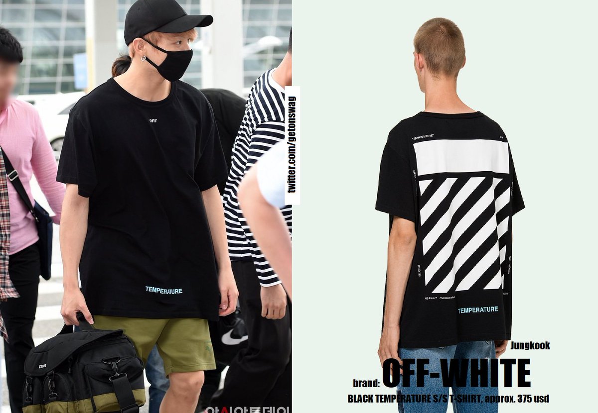 Kom forbi for at vide det udstrømning bekymre Beyond The Style ✼ Alex ✼ on Twitter: "JUNGKOOK #BTS 180706 airport  #JUNGKOOK #정국 #방탄소년단 OFF-WHITE black temperature s/s t-shirt  https://t.co/v6fxPtFMMt" / Twitter