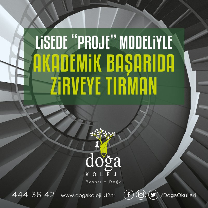 Doğa Kolejinden eğitimde fark yaratan konsept; “PROJE” modeli ile lise eğitimi! dogakoleji.k12.tr/haberetkinlik/…