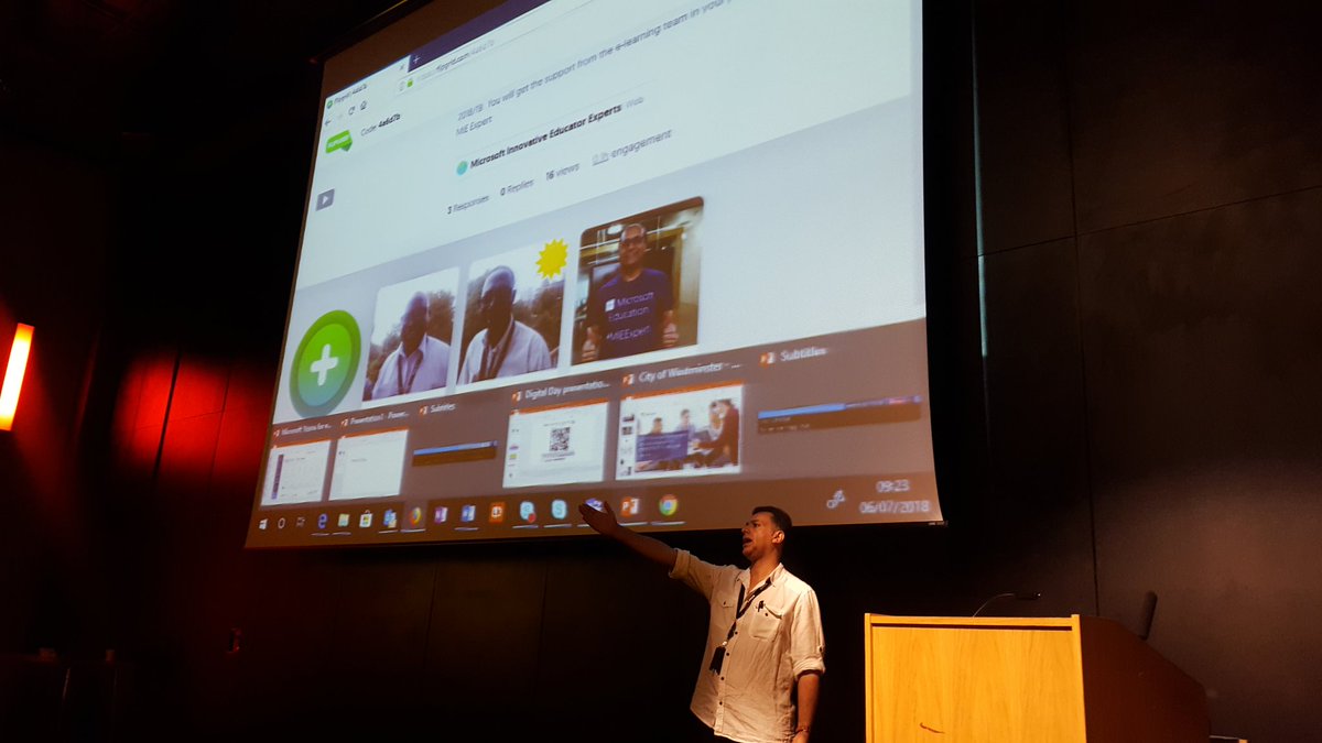 elearningcwc's tweet photo. @soslearning is kicking our #WhatTheEdTechDay here at @citywestcollege with #MIEExpert pledge using @Flipgrid #edtech #FE @microsofteduk https://t.co/vmxbB76Rps