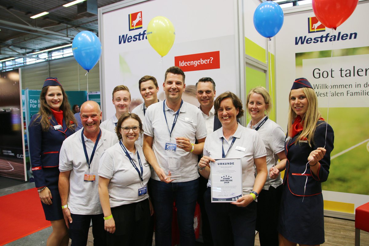 Die Westfalen AG gewann auf der jobmesse münsterland nicht nur den Aussteller-Award, sondern auch viele tolle Eindrücke. Mehr dazu im Westfalen-Blog: blog.westfalen.com/jobmesse-2018/ 
#jobmessemünsterland #jobmesse #westfalen #westfalenag #messe #job #karriere #zukunft #münster