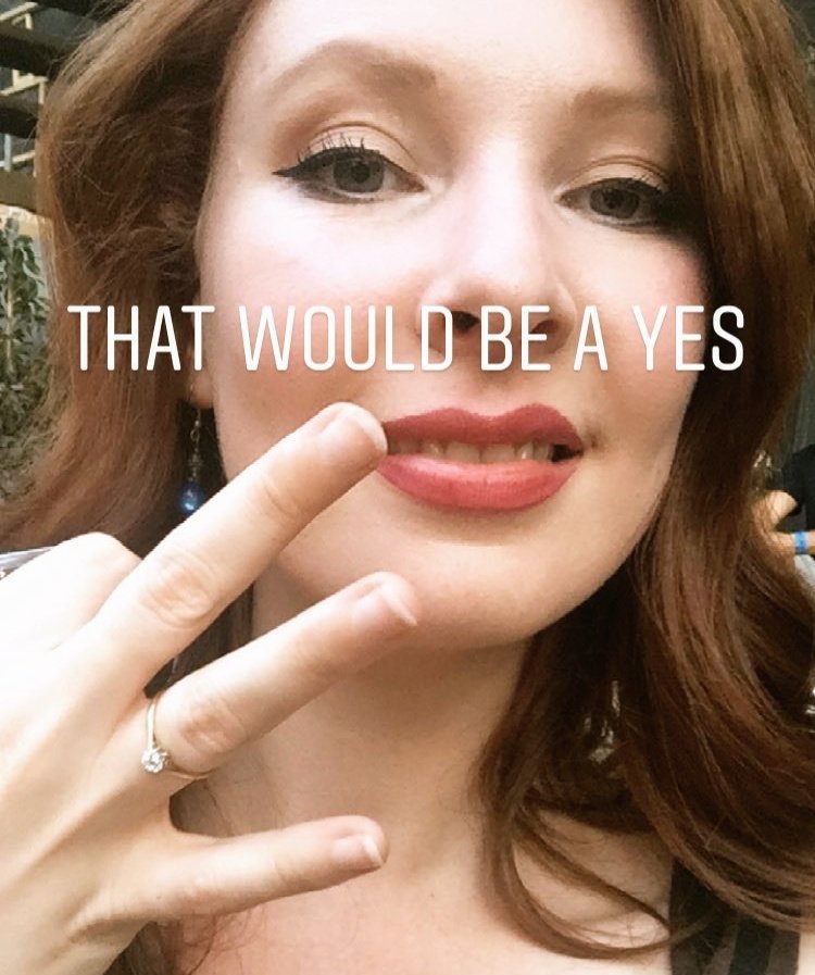 IdaGirlsTweets's tweet photo. Our lovely Laura only went and got ENGAGED last night! So, so happy for the happy couple @thelauracoutts and @Callum0510 ❤💍❤ #congratulations #FriYAY #FridayMorning #FridayFeeling https://t.co/2KrqOKqVHJ