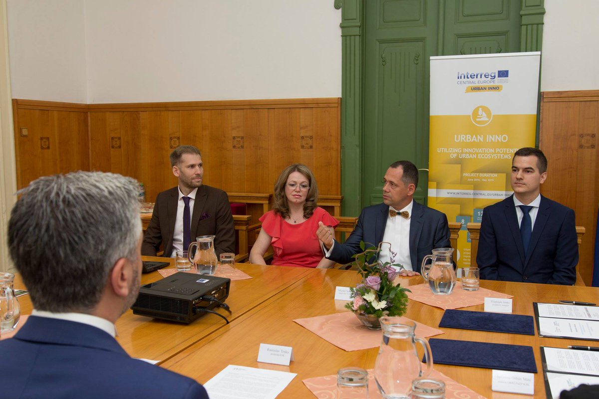 pridavok's tweet photo. It's official! Innovation Network for Support of Local Economy in KOŠICE REGION was launched at the Signing Ceremony on July 4th. @urban_inno @InterregCE https://t.co/FghAttP1VT
