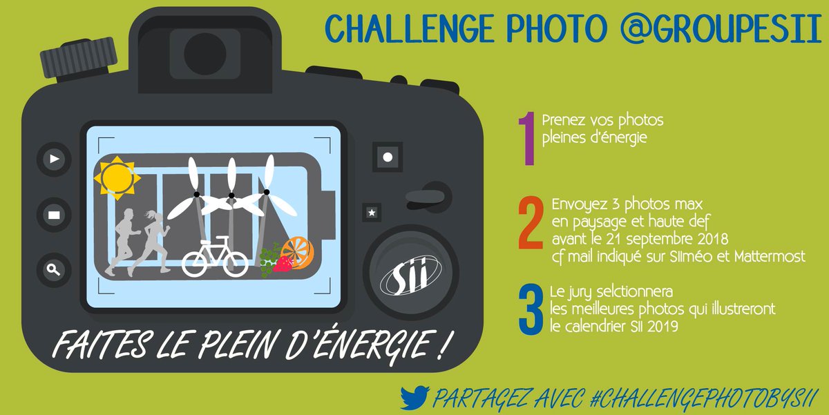 GroupeSII's tweet photo. ☀️ Faites le plein d'énergie 🐚

Avis à nos #Fungenieurs 👉🏻 partagez vos plus belles photos avec #ChallengePhotoBySII et vous serez peut-être sélectionné pour illustrer le calendrier SII 2019 🗓️

#ChallengePhoto 📸 #Summer2018 https://t.co/7NX5HsxxVa