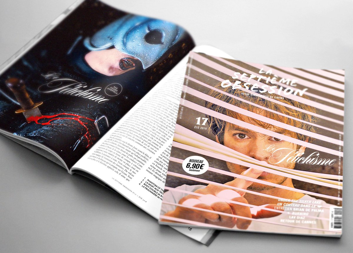Le numéro d'été est en kiosque ! 💘💥
Entretiens avec #DavidRobertMitchell pour #UnderTheSilverLake, #YannGonzalez, #BrianDePalma + le fétichisme chez #Rohmer, #Truffaut, #Fellini, #Tarantino, #Bunuel, les objets fétiches, le corps fétichisé...
