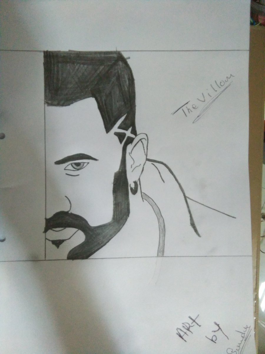 Sandeep10926544's tweet photo. @KicchaArts @premsthevillain @directorprems @KicchaFC @KicchaSudeep @KHKSSS @KicchaFans24x7 @KicchafansBKSFA @KicchafansKKSFA @KicchaFC @KicchanaAdda @KicchanHudugru @KicchaUniverse @KSFA_Official @SIKSFA_Official #thevillan #sketch art by @Sandeep10926544  how's it bro https://t.co/4wdQVL6O7d