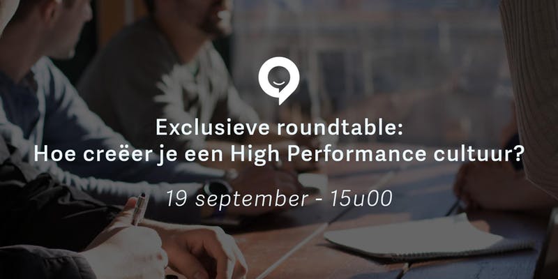 Gratis exclusieve round table 'High Performance Cultuur'. Tijdens deze round table gaan we met een kleine groep HR experts in op de wijze waarop organisaties omgaan met de veranderingen in de wijze waarop we werk organiseren en hoe we ons werk verrichten. bit.ly/2IVYkSx