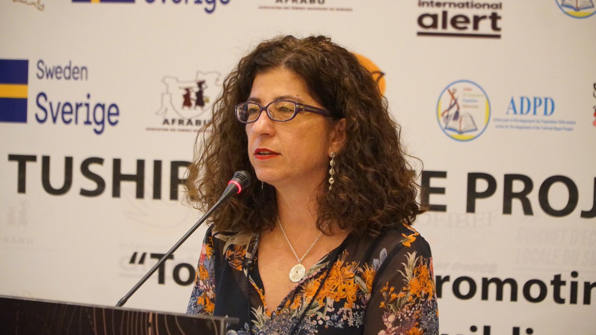 intalert_Rwanda's tweet image. The Great Lakes Regional Manager Banu Altunbas @BanuAltunbas reiterating the importance of creating an inclusive society through promoting gender equality and increasing trust and collaboration, thus advancing peace among cross-border communities  #tushirikewote #projectcloseout