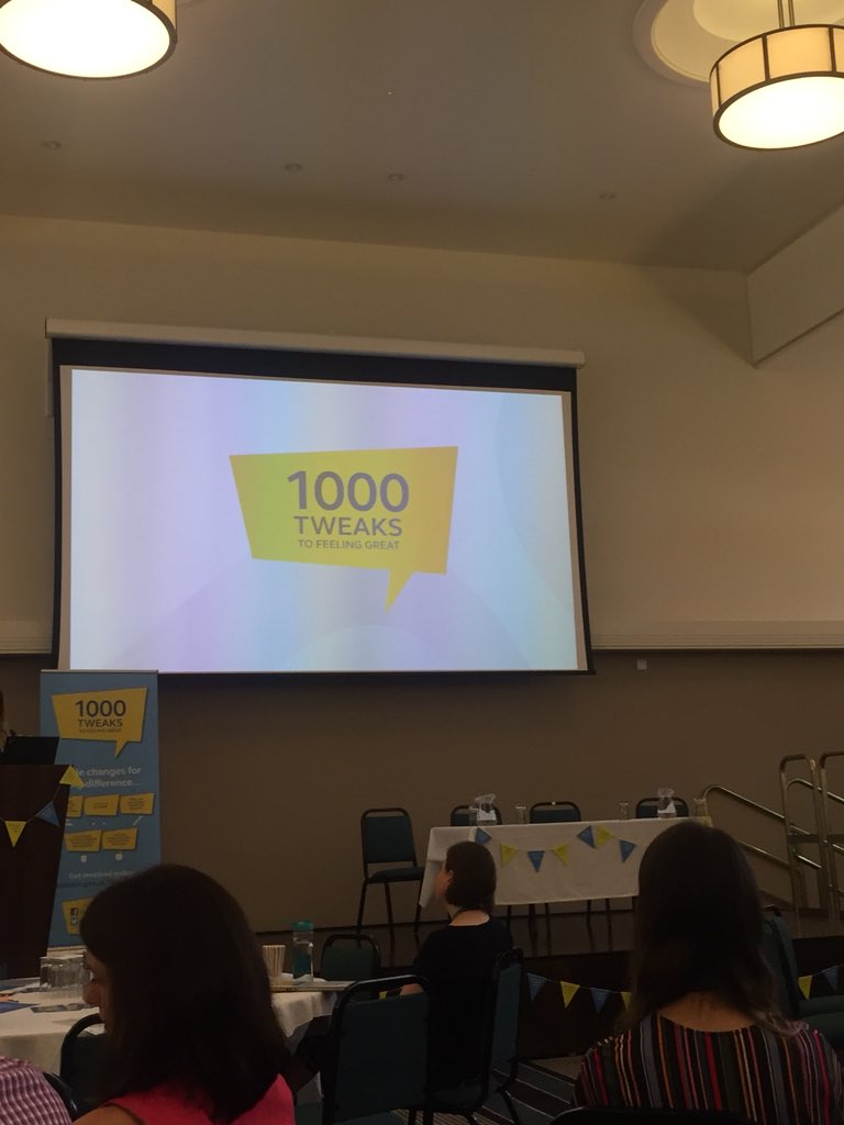 Great launch of a new campaign to help make small changes to daily routines@ActiveLeicester #1000tweaks. We can all do this #HealthyTogether <a href="/LPTnhs/">Leicestershire Partnership NHS Trust</a> <a href="/rosiehuckle/">Rosie Huckle</a> <a href="/janforest1865/">Jan Harrison</a> <a href="/sarahangharad1/">Sarah Fenwick</a> <a href="/Evans2Louise/">Louise Evans</a>
