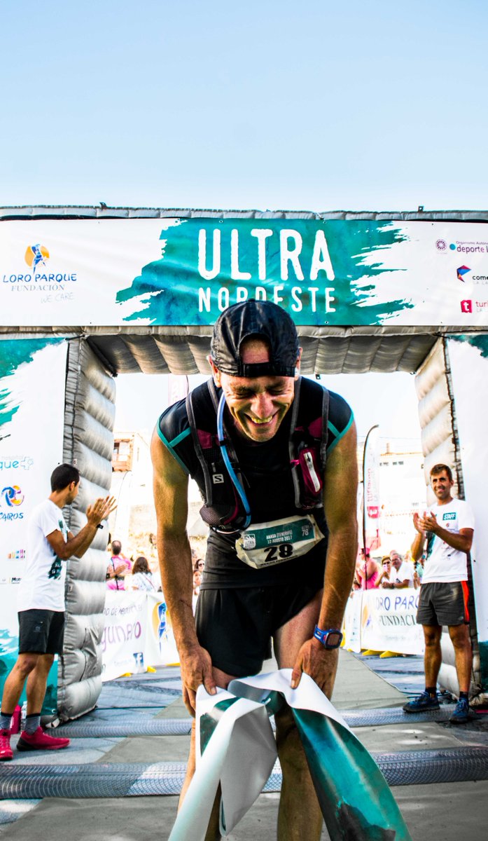 La emoción de llegar a la meta después de 74 Km. 😯