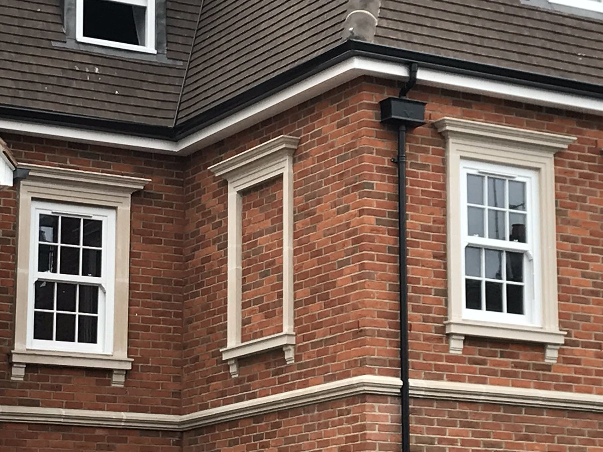 KeyStonework's tweet image. Dry-Cast Window Surrounds to a shop front in Cobham plus a couple of shots of the stone fresh out the mould.