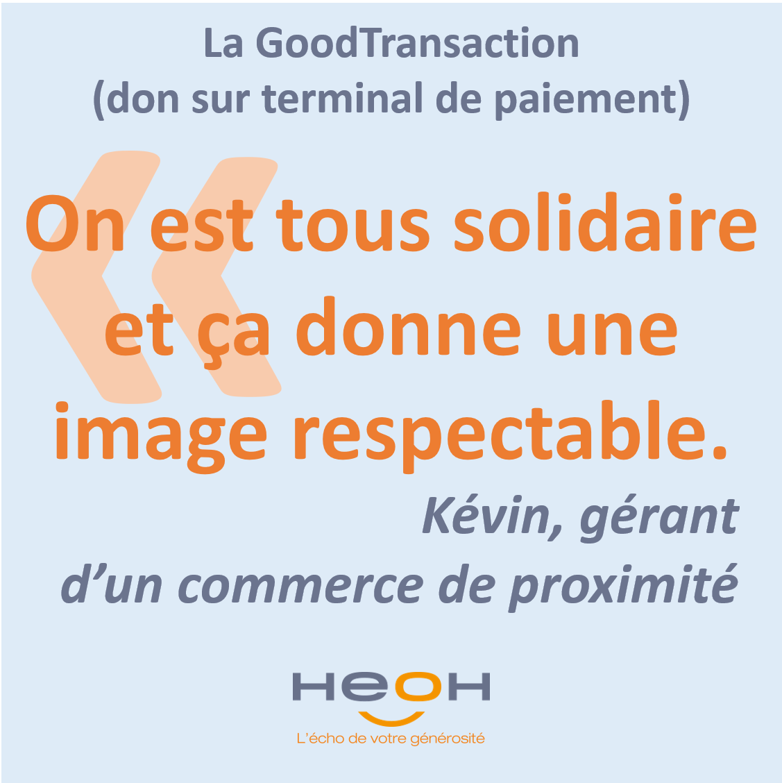 HeoH_'s tweet photo. La #GoodTransaction, pour vous, c'est quoi ?
Nous avons posé la questions aux gérants et employés qui la proposent dans leur commerce.
#ActeurDeLaGénérosité #PositiveImpact #Don #association #collecte #générosité #commerce #proximité #CommerçantEngagé https://t.co/qwKDgUCPpV